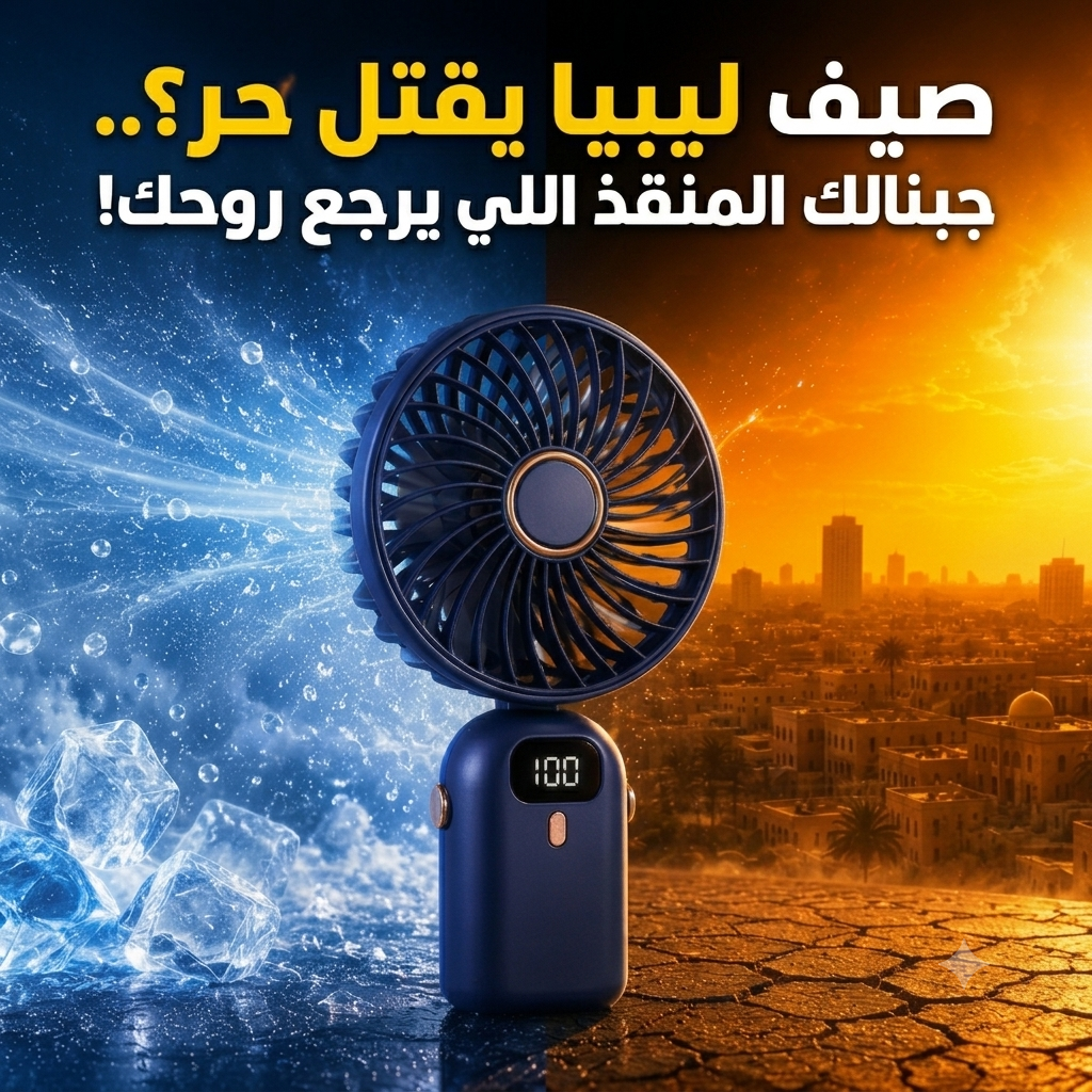 مروحة جيب صغيرة محمولة قابلة للطي وقابلة لإعادة الشحن USB